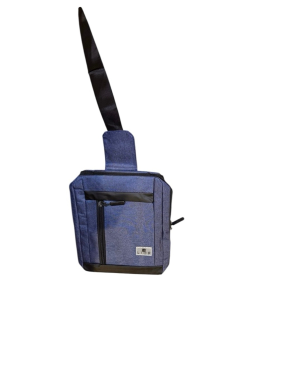 Lior crossbody bag with usb connector navy blue